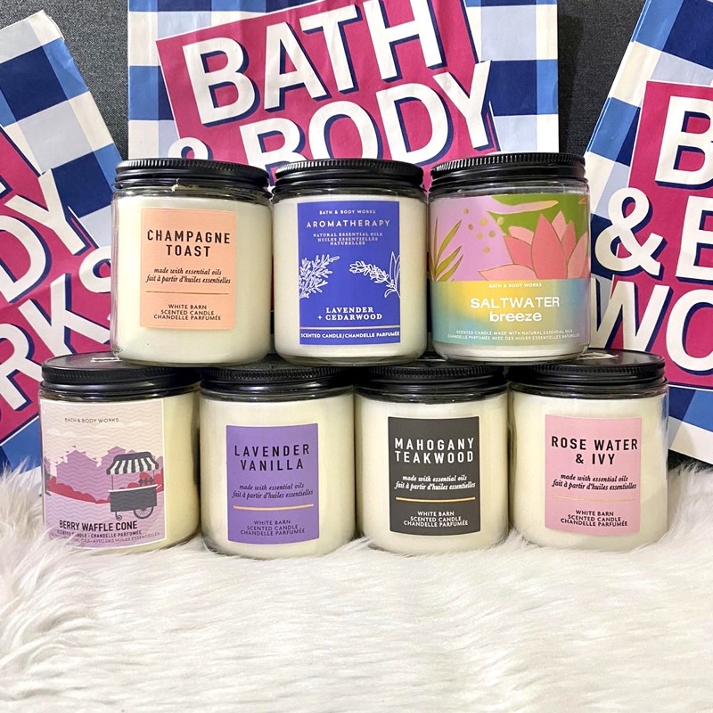 Bath & Body Works Single Wick Candles Shopee Philippines