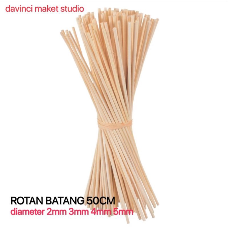 KAYU Solid Round Rattan Wood Stick - Rattan Wood Stick Round Solid 2mm ...