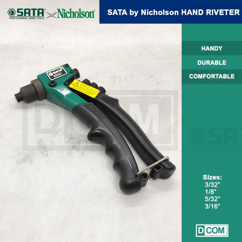 SATA by Nicholson Heavy Duty Compact Hand Riveter 8