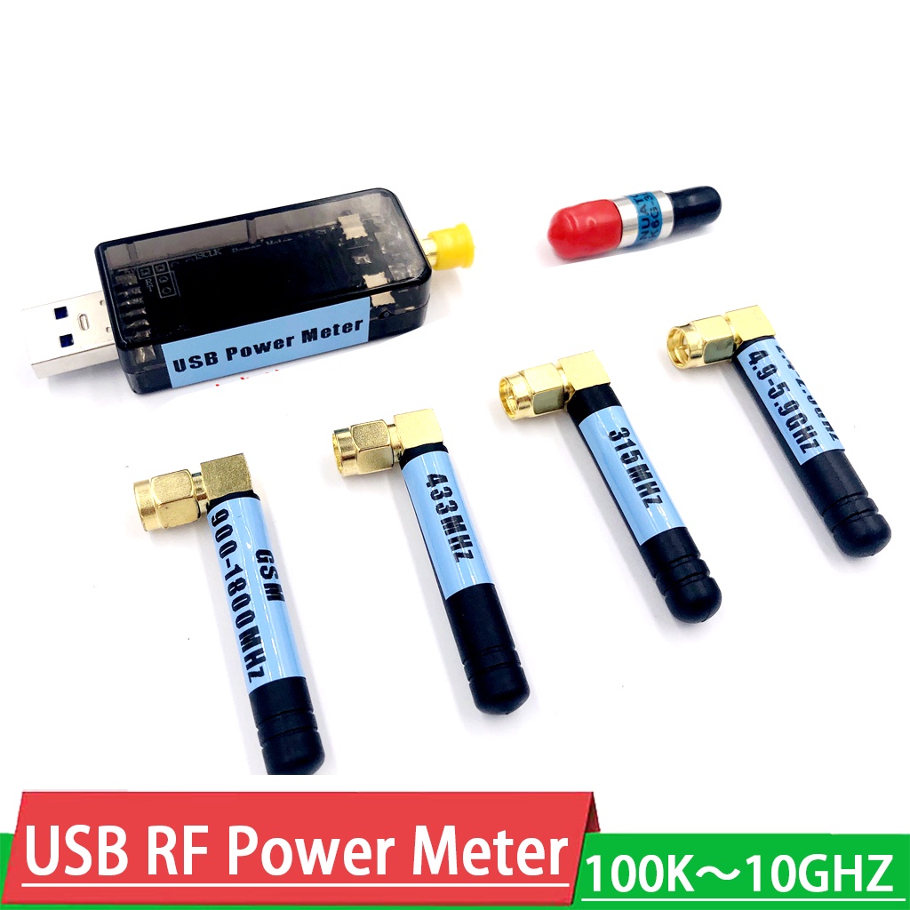 100K10GHZ USB RF power meter 55+30dBm adjustable attenuation value