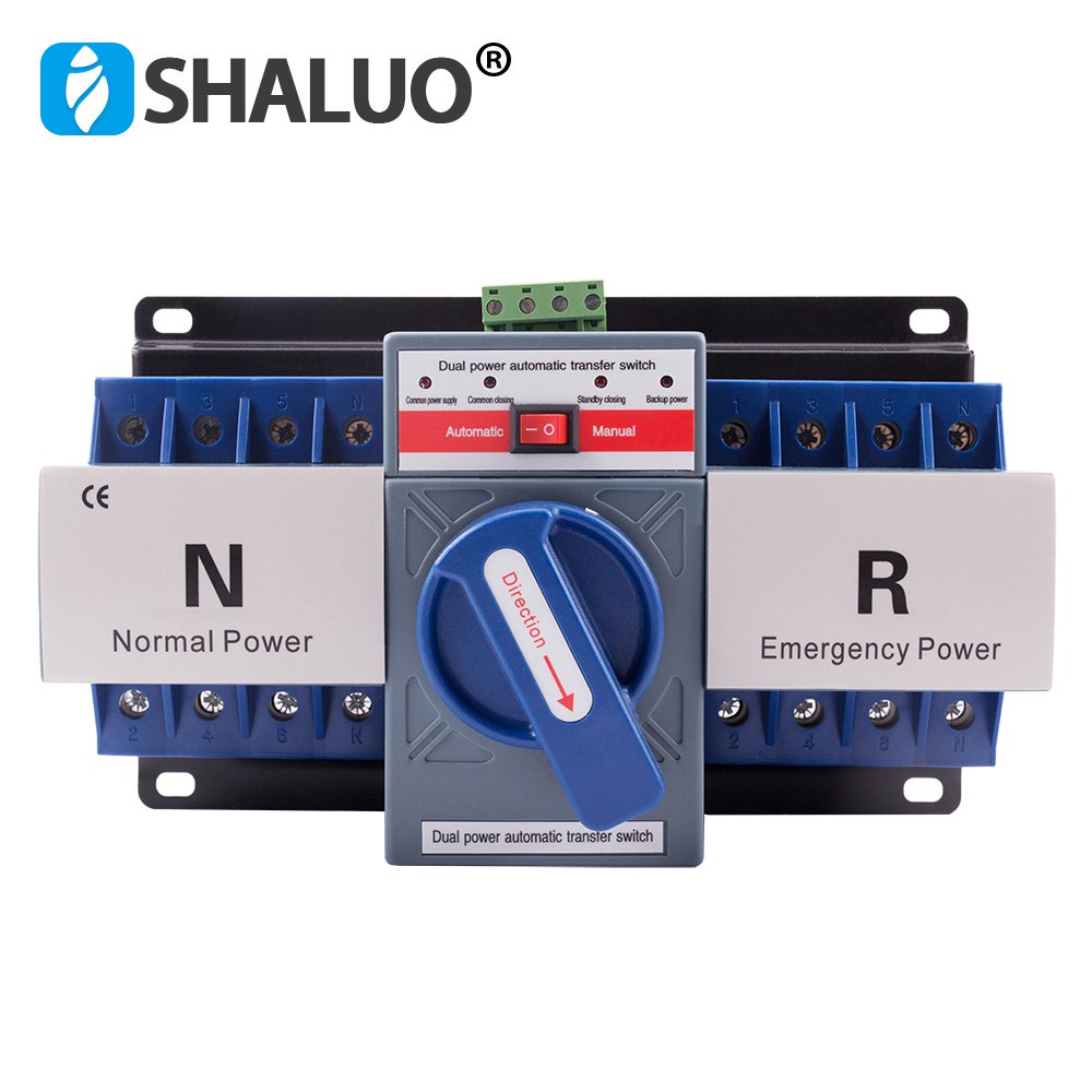 Universal 4P 63A 380V ATS Dual Power Automatic Transfer Switch ...