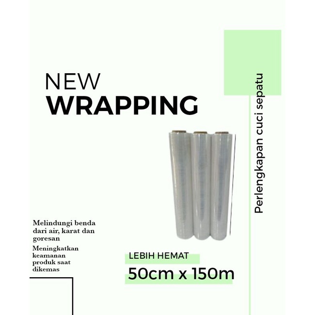 Plastic Wraping for object safety 50cm x 150m | Shopee Philippines