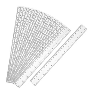 306 Pcs 12 inch Plastic Ruler Color Transparent Ruler Assorted Color Metric Clear Ruler with Inches and Centimeters for Kids School Home Classroom