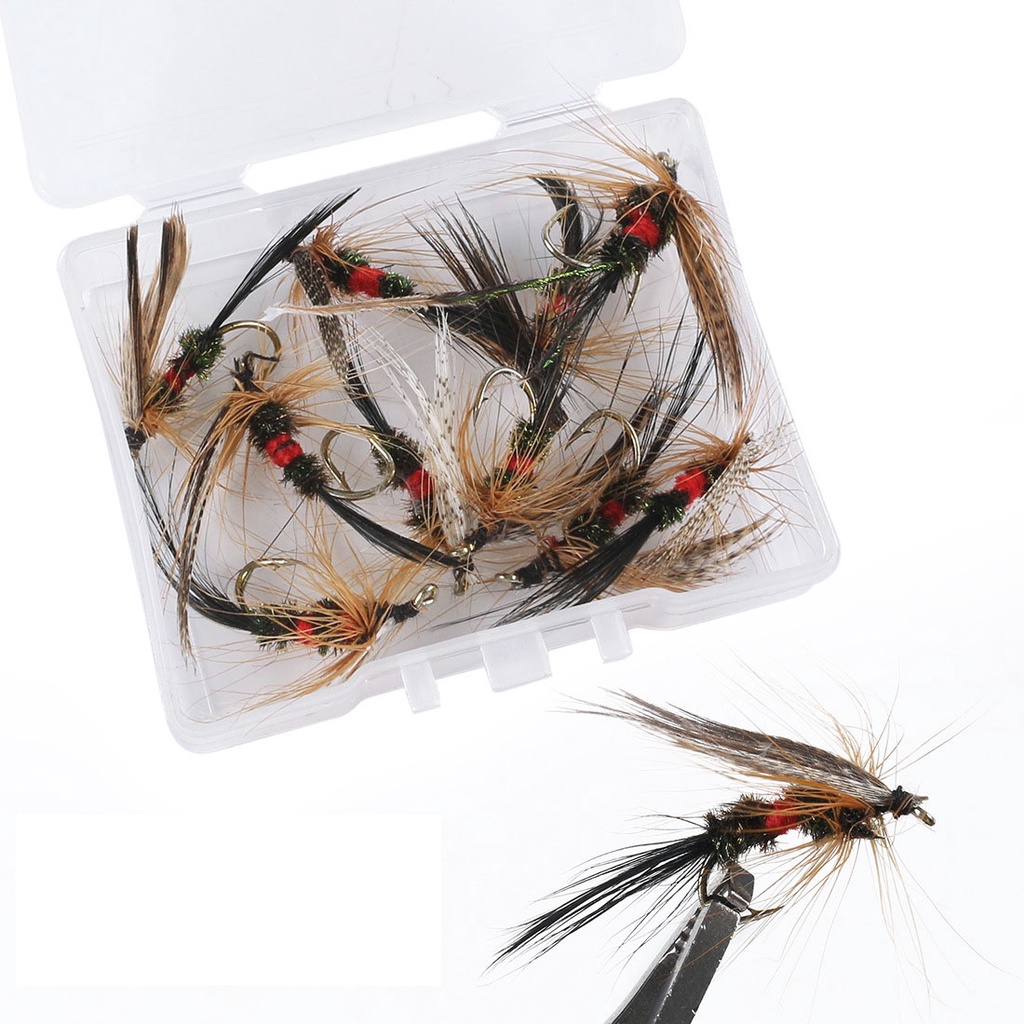 5pcs/10pcs/20pcs Fly Fishing Flies Insects Trout Fishing Dry Fly