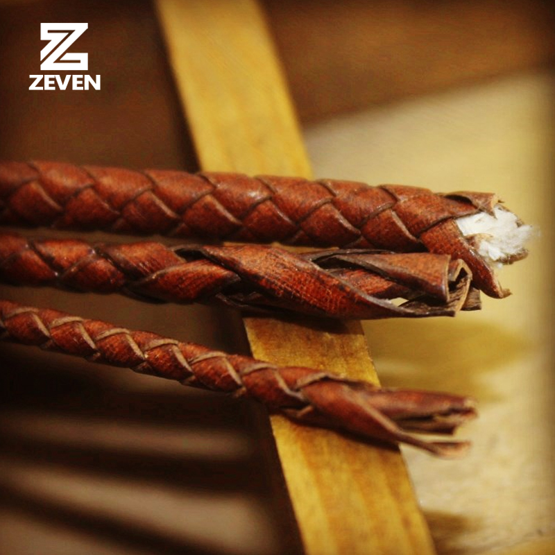 1m Braided Cowhide Rope diy Jewelry Accessories Handmade Material First ...