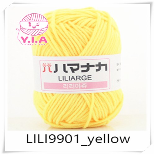 Yia Lili A 4Ply Milk Cotton Yarn Crochet Soft Knitting Wool Thread Baby