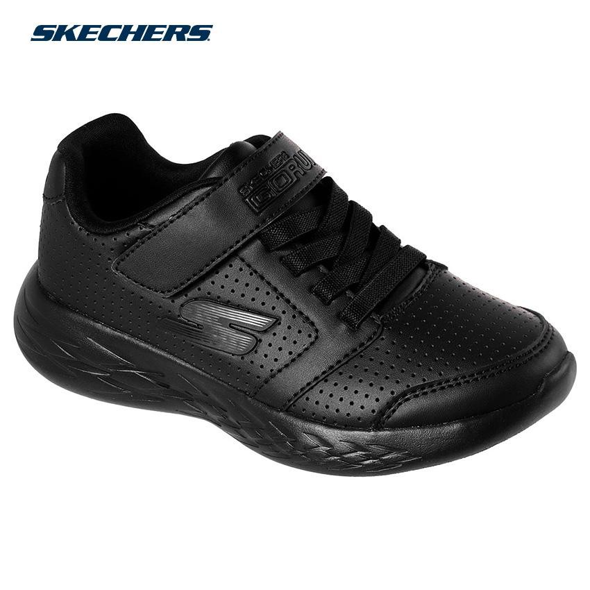 Skechers black shop shoes for kids