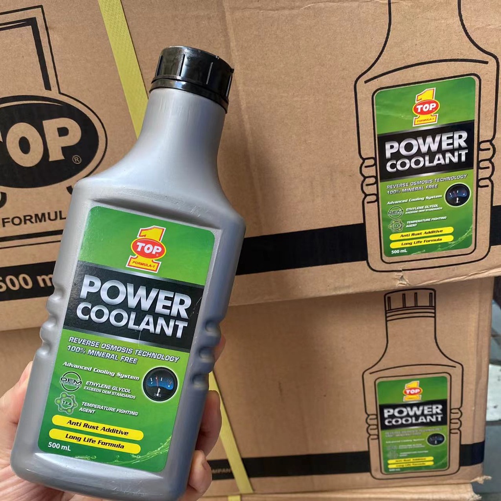 Top 1 top one power coolant 500ml/bottle original 100% | Shopee Philippines