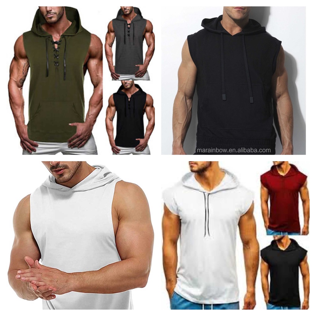 Muscle tee clearance hoodie