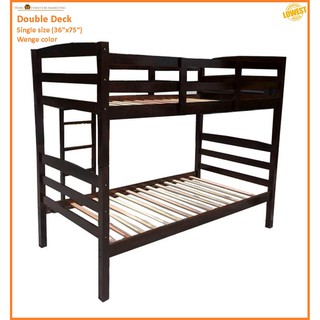 Double deck deals bed single