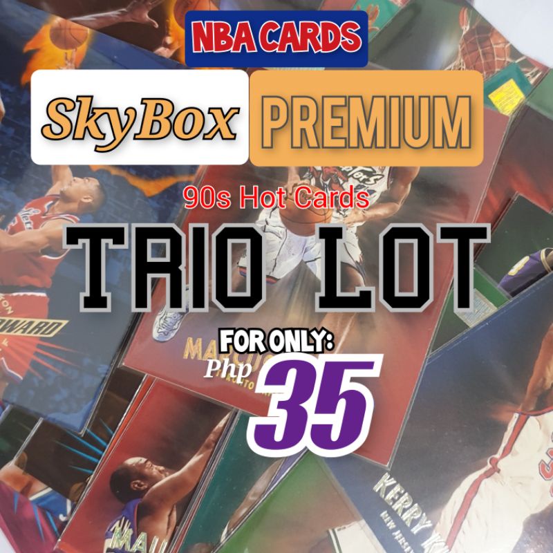 NBA CARDS, LOT EDITION OF SKYBOX PREMIUM CARDS FROM 90s | Shopee ...