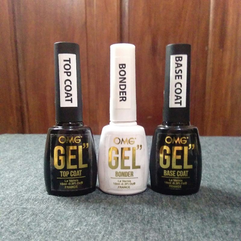 OMG GEL BONDER/BASE COAT/TOP COAT 10ml Shopee Philippines