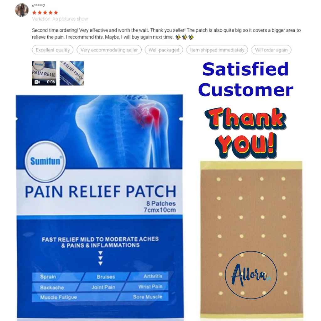 Authentic and Powerful Topical Pain Reliever PATCH that lasts up to 12 ...