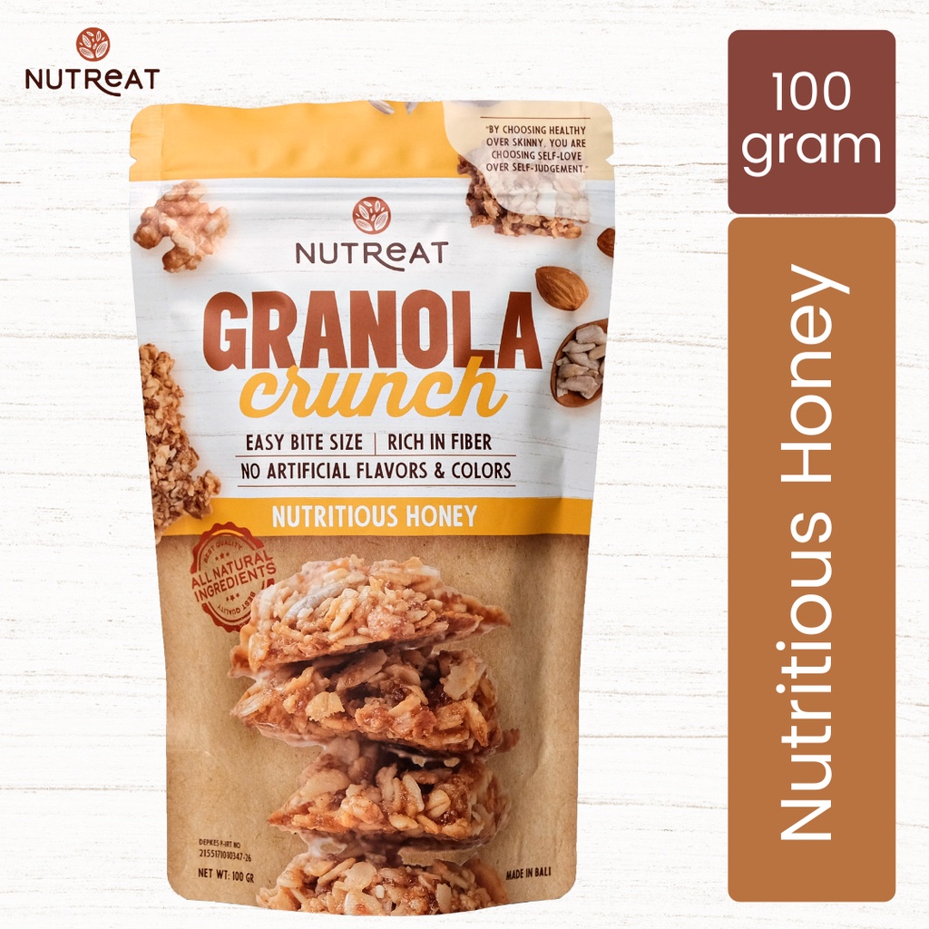 Nutreat Granola Crunch Nutritious Honey | Healthy Snacks - 100 Grams ...