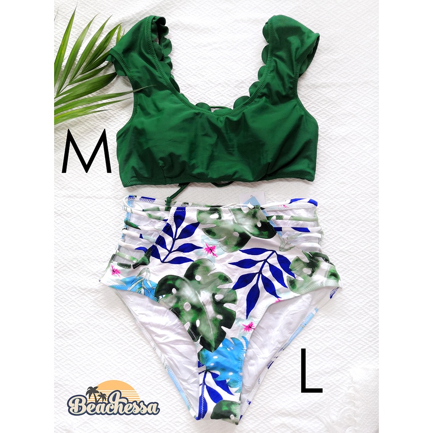 TwoPiece Mix and Match Swimsuit Bikini Set Shopee Philippines