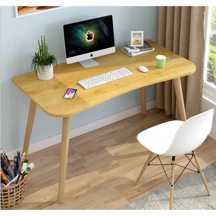 Nordic Minimalist Wooden Study Table | Shopee Philippines