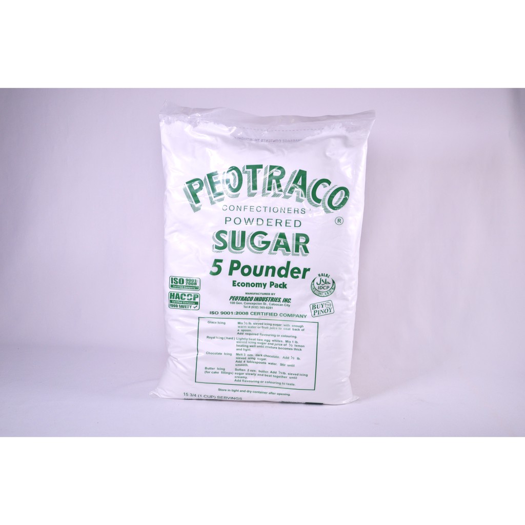 Peotraco 20 Pounder Confectioners Powdered Sugar   Shopee Philippines