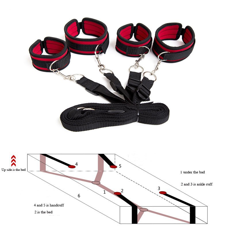 Handcuffs Bondage Erotic Under Bed Sex Restraint System Games For