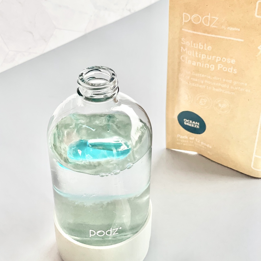 Podz Soluble Multipurpose Antibacterial Cleaning Pods (Pouch of 12 ...