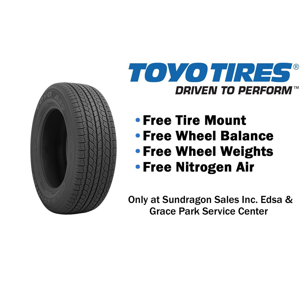 Toyo 255/60 R18 108H Open Country A25 (OPA25) Tire | Shopee Philippines