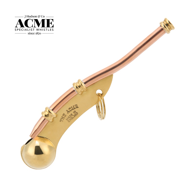 ACME Boatswain Pipe 12 Classic golden Sailor Whistle with Chain Navy ...