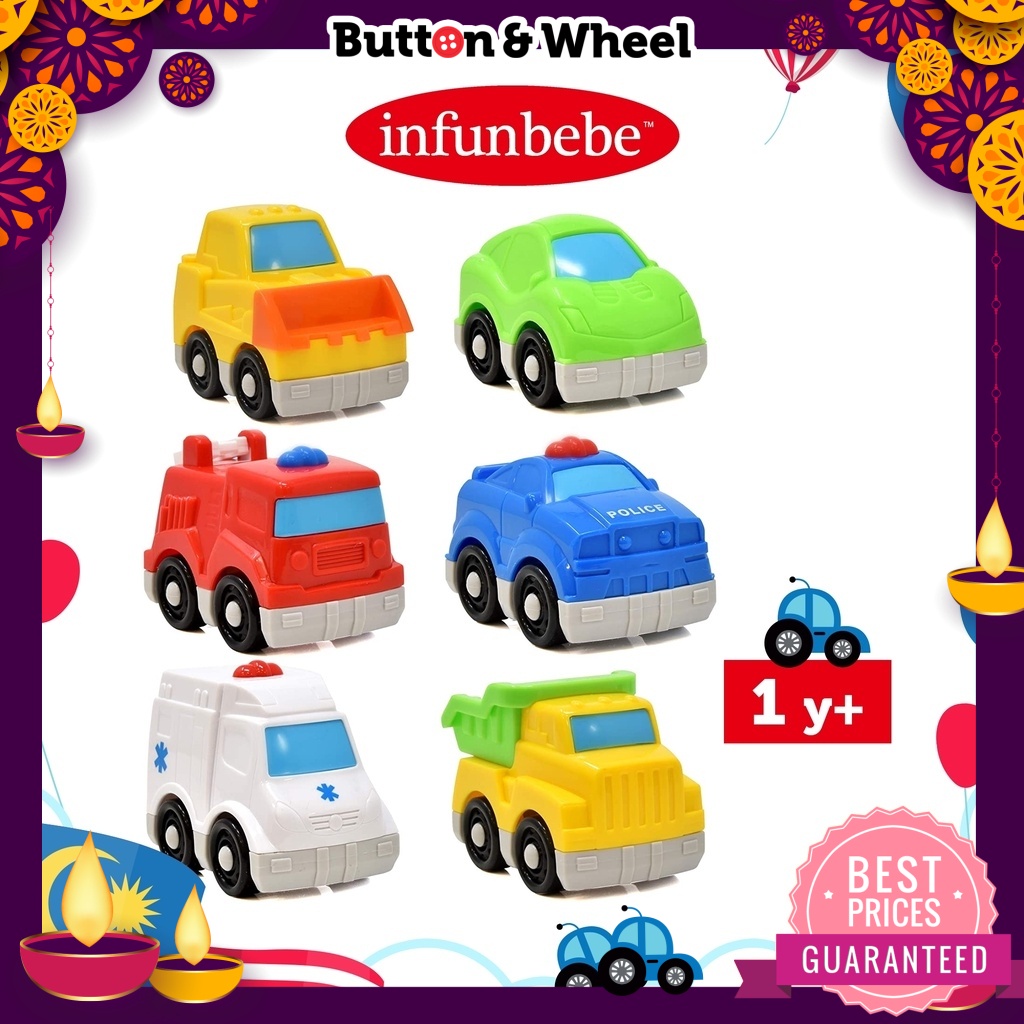 Infunbebe Mini Vehicle Set of 6 | Shopee Philippines