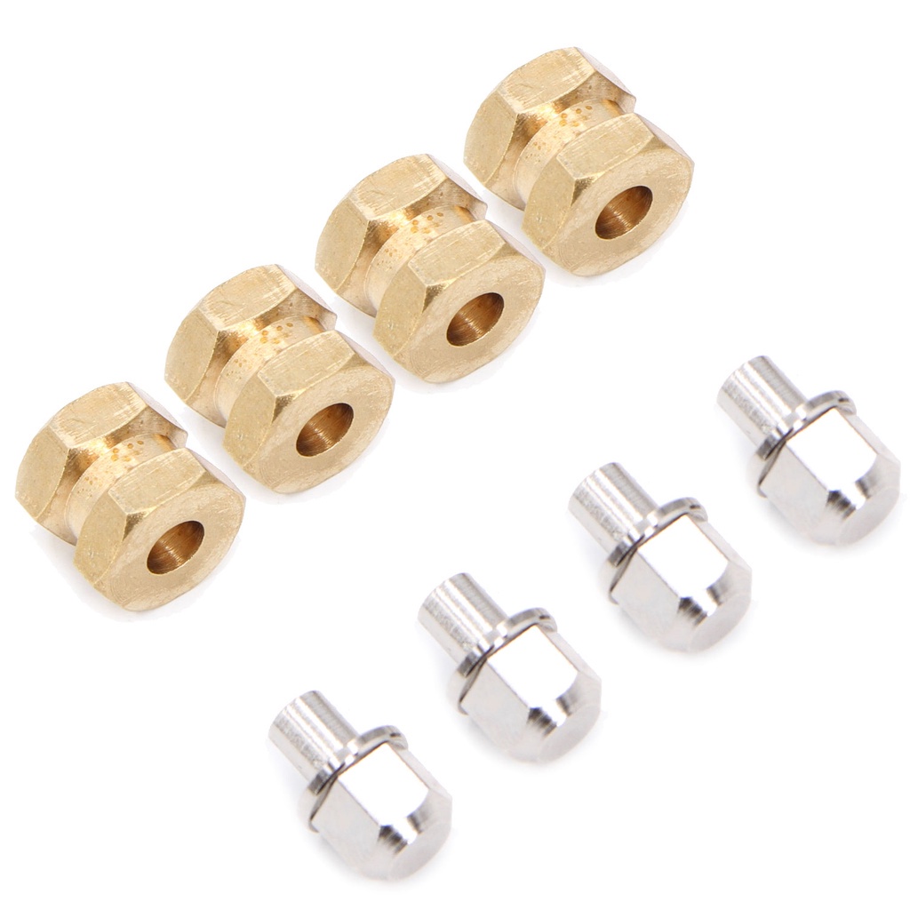 4x 12mm Wheel Hex Hub Drive Adapters – 20mm Extension For 1/10 RC Crawler (SCX10 Etc)