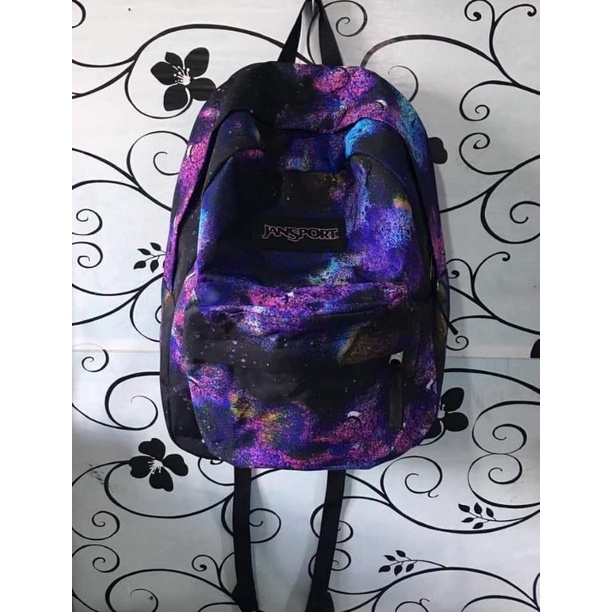 Jansport purple galaxy backpack best sale