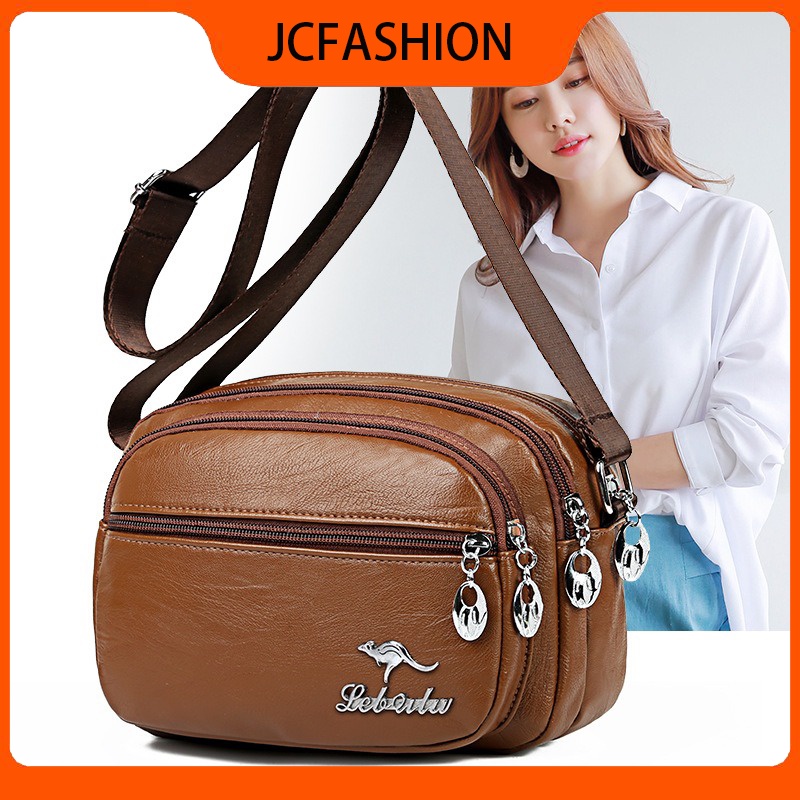 JC Bags Korean casual printed diagonal bag Shouder bag Messenger Bag