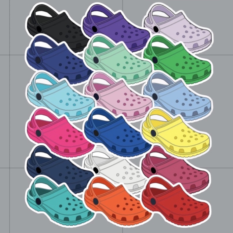 Vsco hot sale stickers crocs