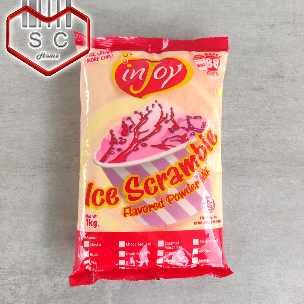 Injoy Melon Ice Scramble Flavored Powder Mix 1kg Supercharge Shopee Philippines