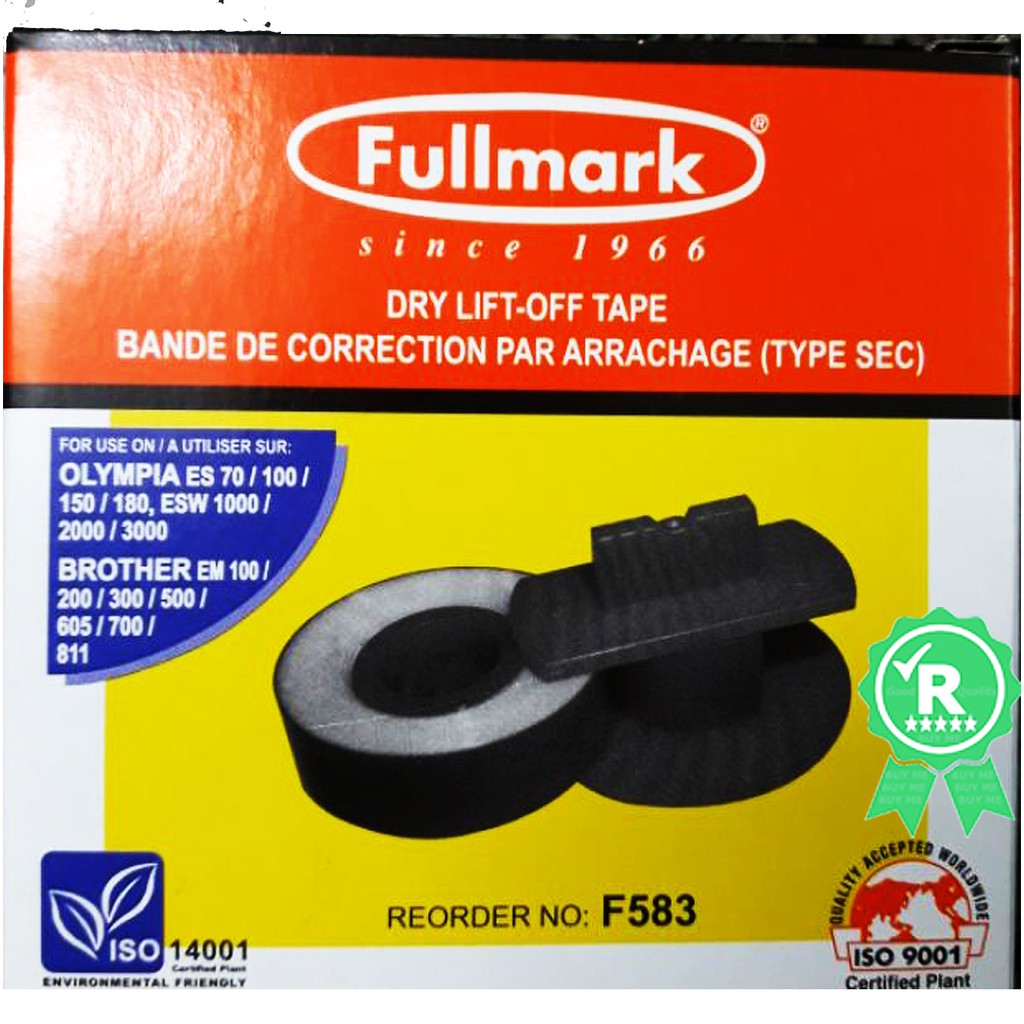 Fullmark F583 Lift-off Correction Tape for Brother and Olympia