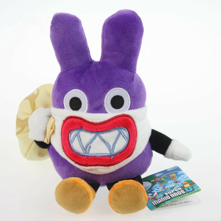 Super Mario Bros U Thief Nabbit Rabbit Plush Stuffed Doll Toy 19CM Xmas ...