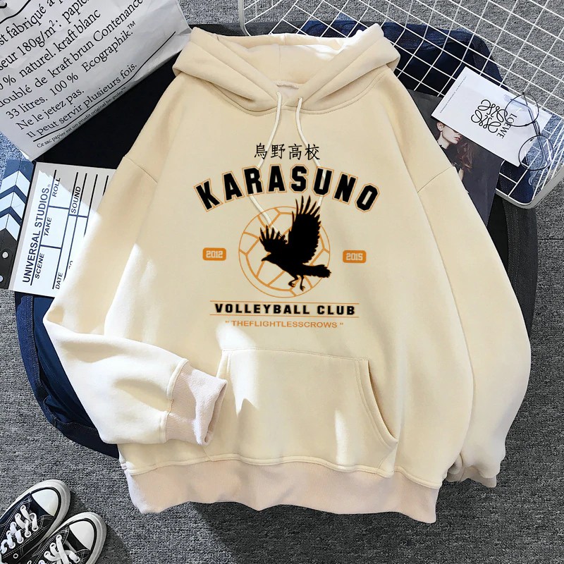 Hot Japanese Anime Haikyuu Hoodies Men Funny Karasuno Fly High Graphic Streetwear Sweatshirts Male Hoddie Shopee Philippines