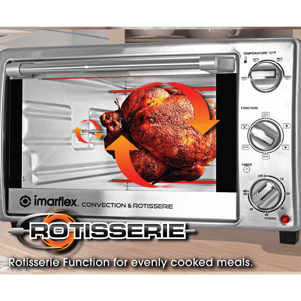 Imarflex 3 in 1 Convection Rotisserie Oven IT 281CRS Shopee Philippines