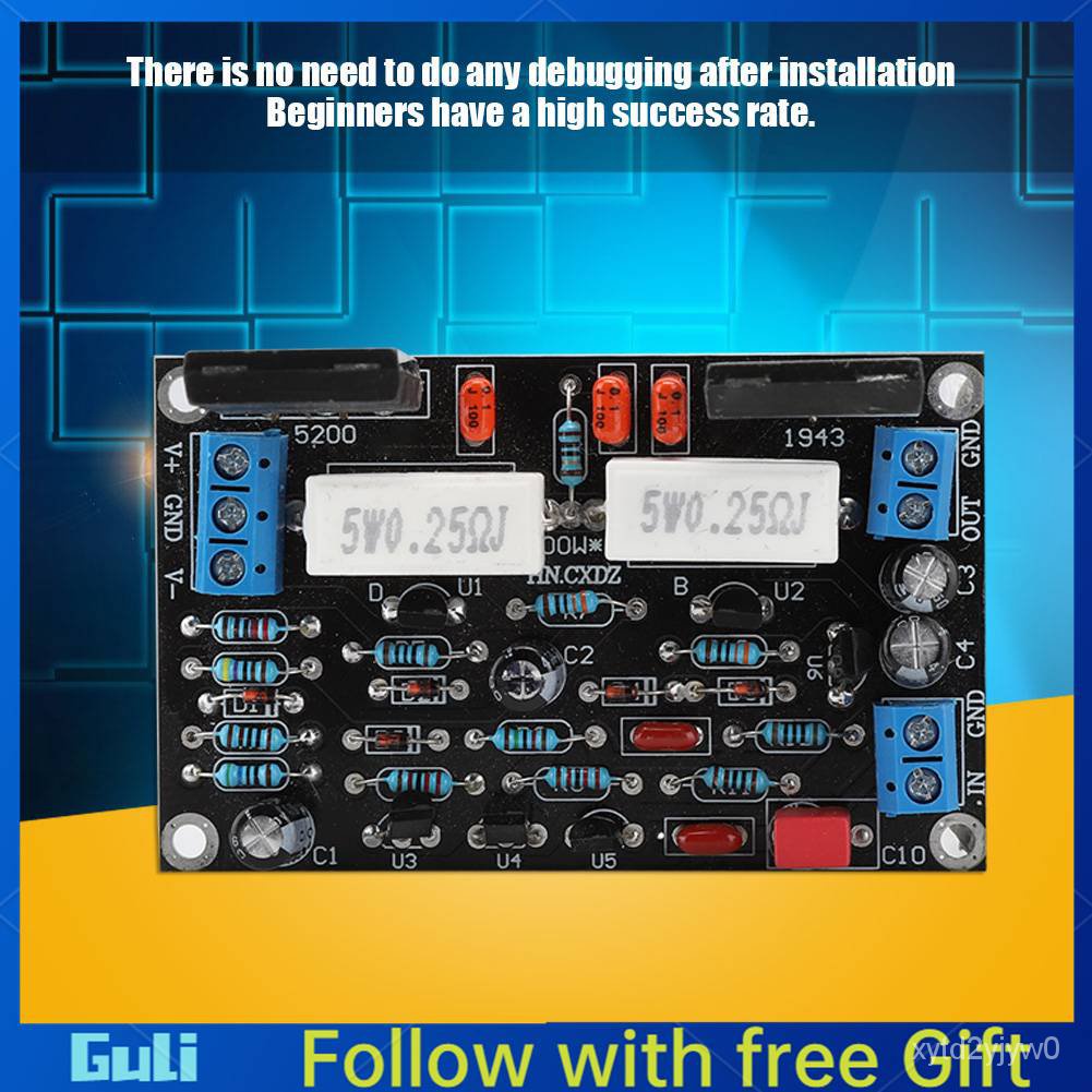 [READY STOCK] 2SC5200+2SA1943 Power Amplifier Board 100W Amp Speaker