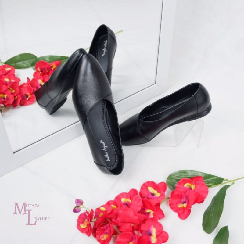 Mufafa Leather Mufafa Genuine Cowhide Women's Shoes | Shopee Philippines