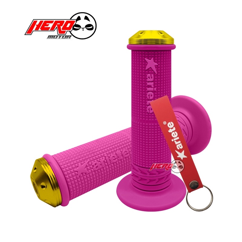 Ariete Handle Grip With Gold Alloy Bar End Free Key Chain Made in ...