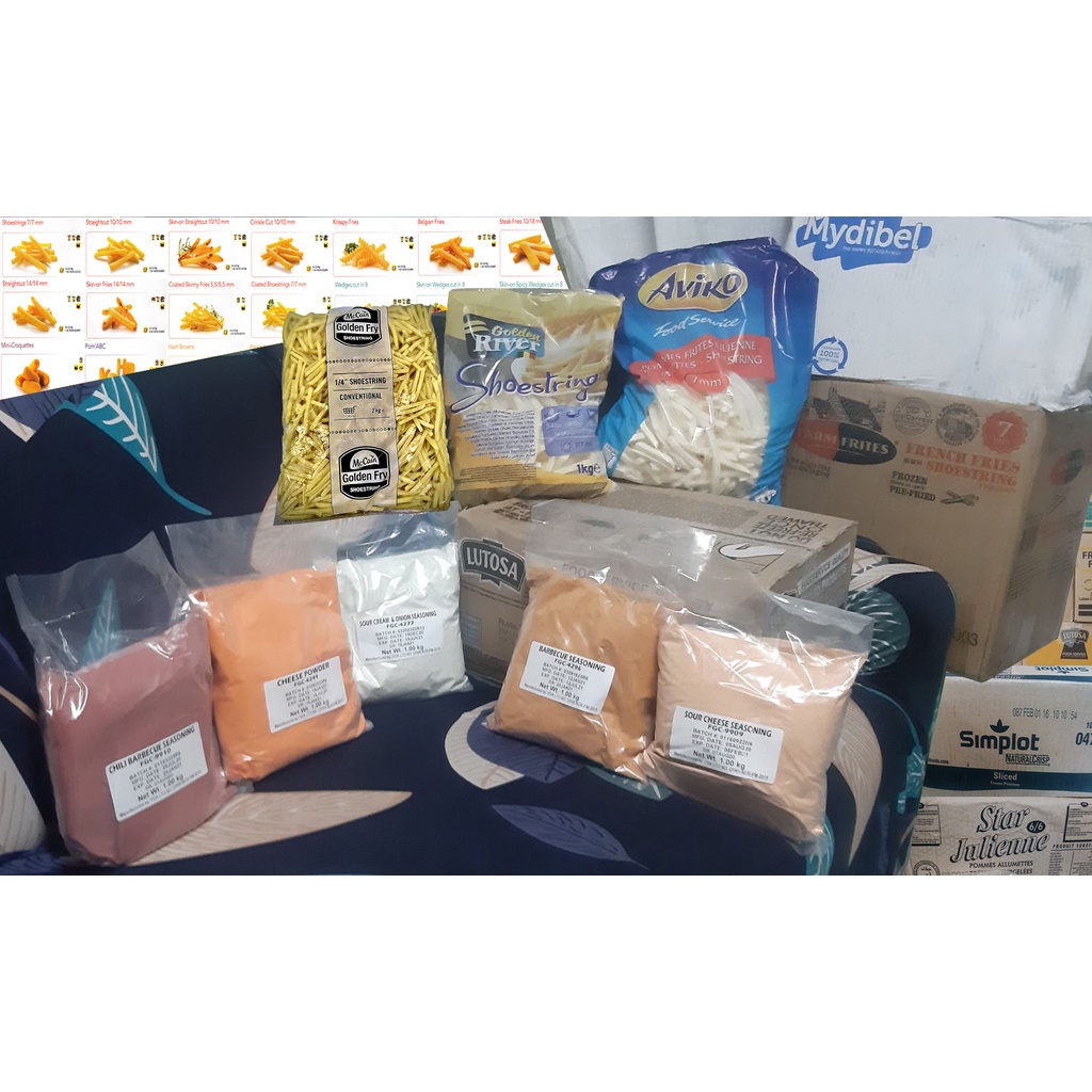 1kg Potato Fries corner Flavoring french fries Powder Barbeque Bbq Sour