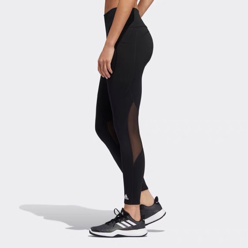 adidas Womens Mesh Leggings - Black