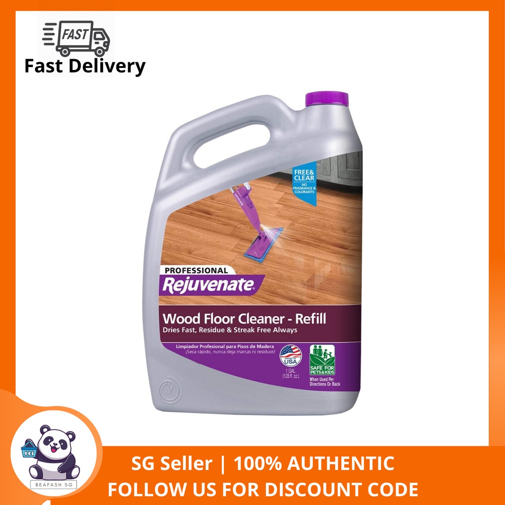 UPSIZE PACK - Rejuvenate RJ128FCPRO Hardwood Floor Cleaner, 1 Gallon ...
