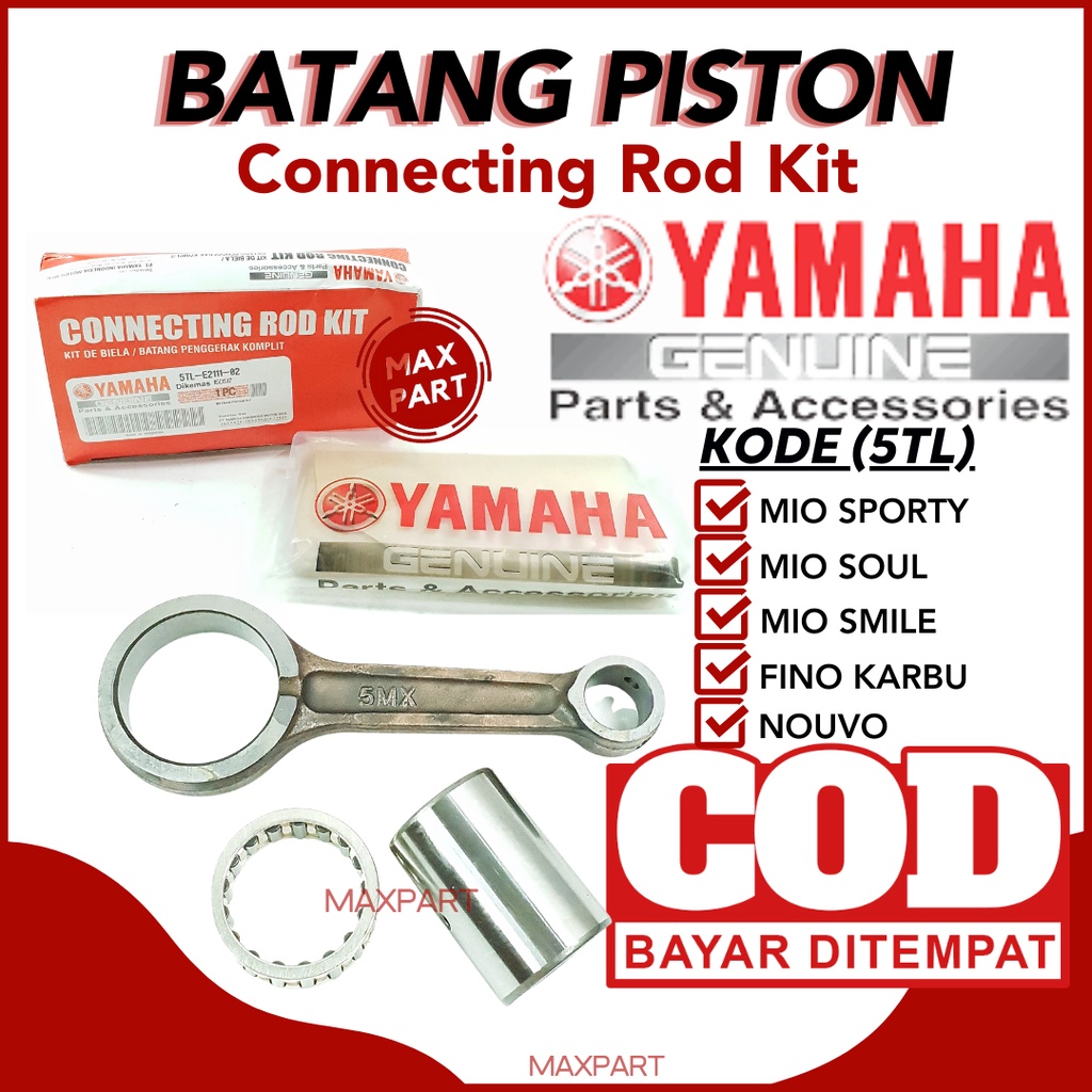 Handlebar PISTON 5TL Rod PISTON Rod Kit Connecting YAMAHA NOUVO MIO LAMA OLD SPORTY SMILE SOUL