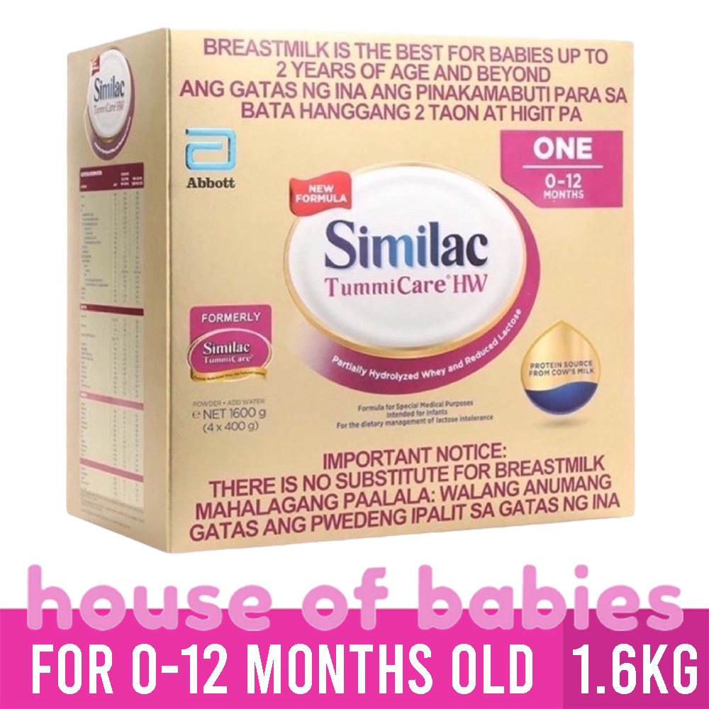 Similac TummiCare HW One 1.6kg for 0-12 Months Old | Shopee Philippines