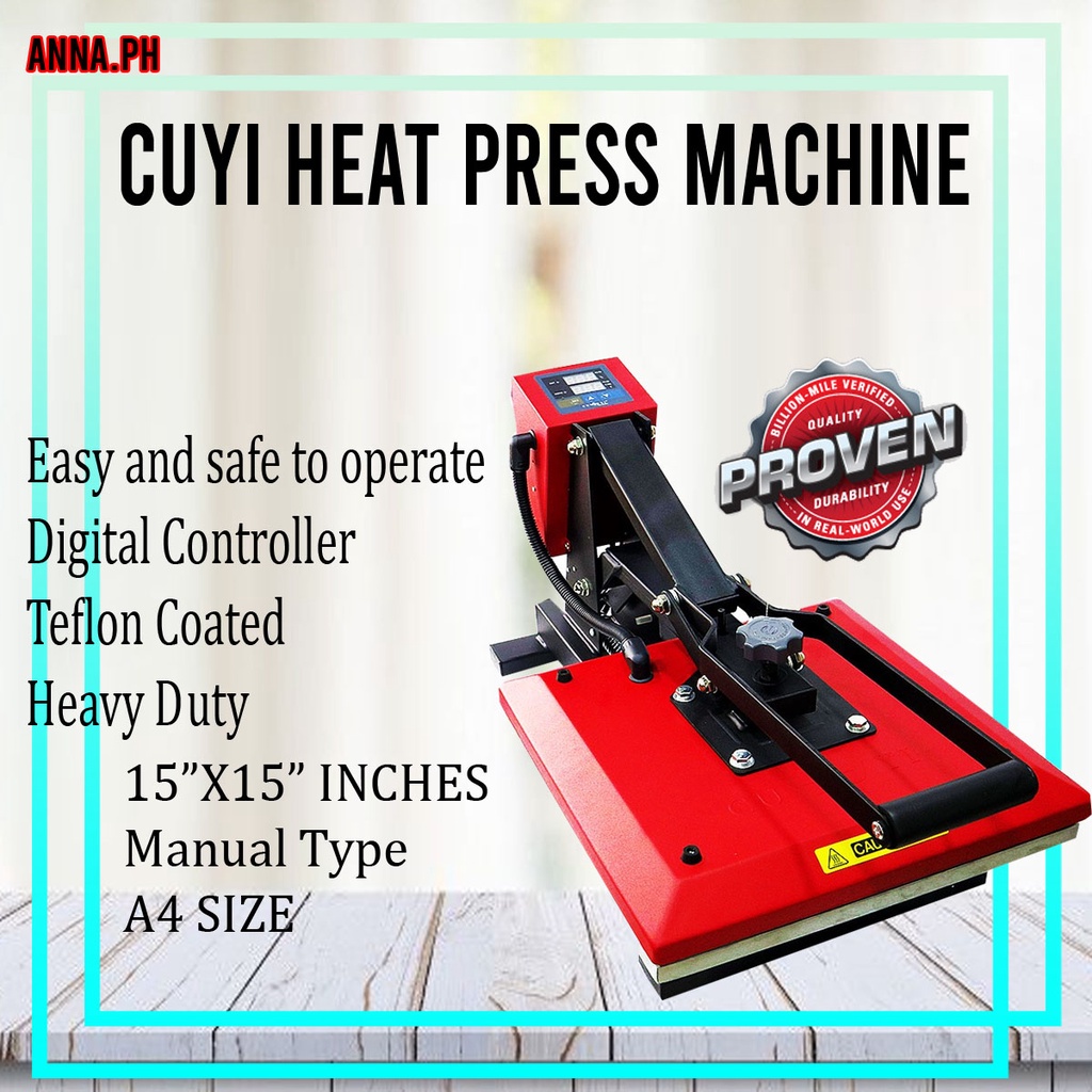 CUYI Heavy Duty Heat Press Machine A4 Shopee Philippines