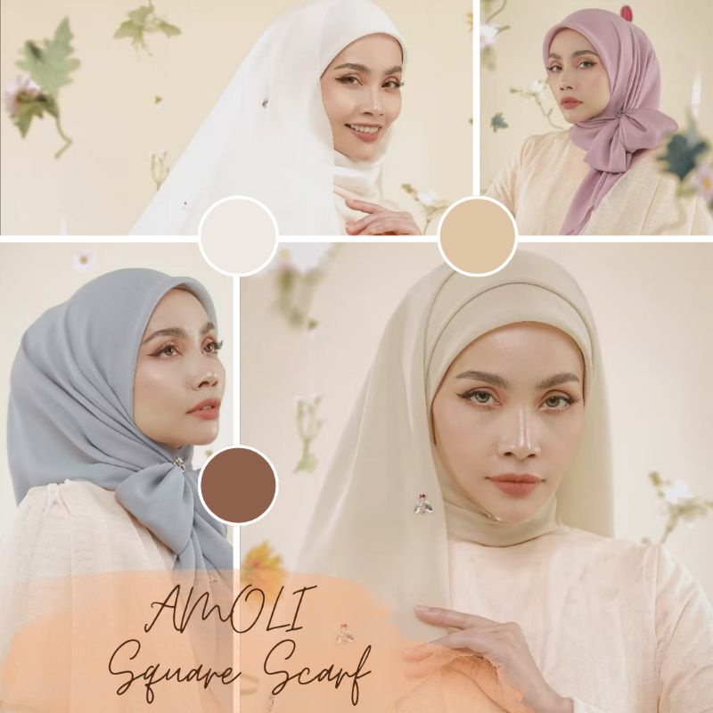 AMOLI LADYBUGS SQUARE SCARF by THE HIJAB CO | Shopee Philippines