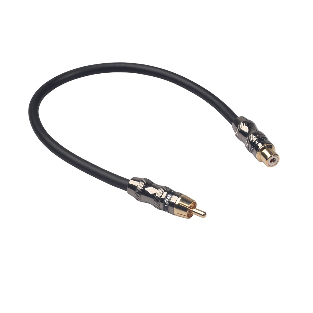 0.3m Single RCA Male to Female Extension Cable Audio Adapter Cables