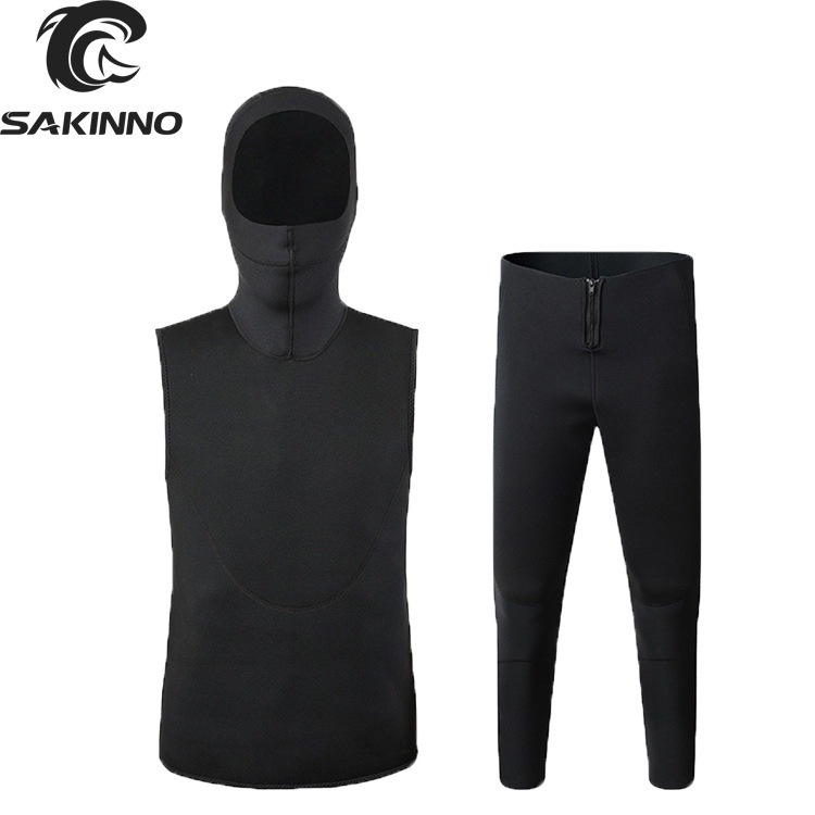 2mmNew Split Thermal Diving Suit SunProof Dive Skin ColdProof Surfing