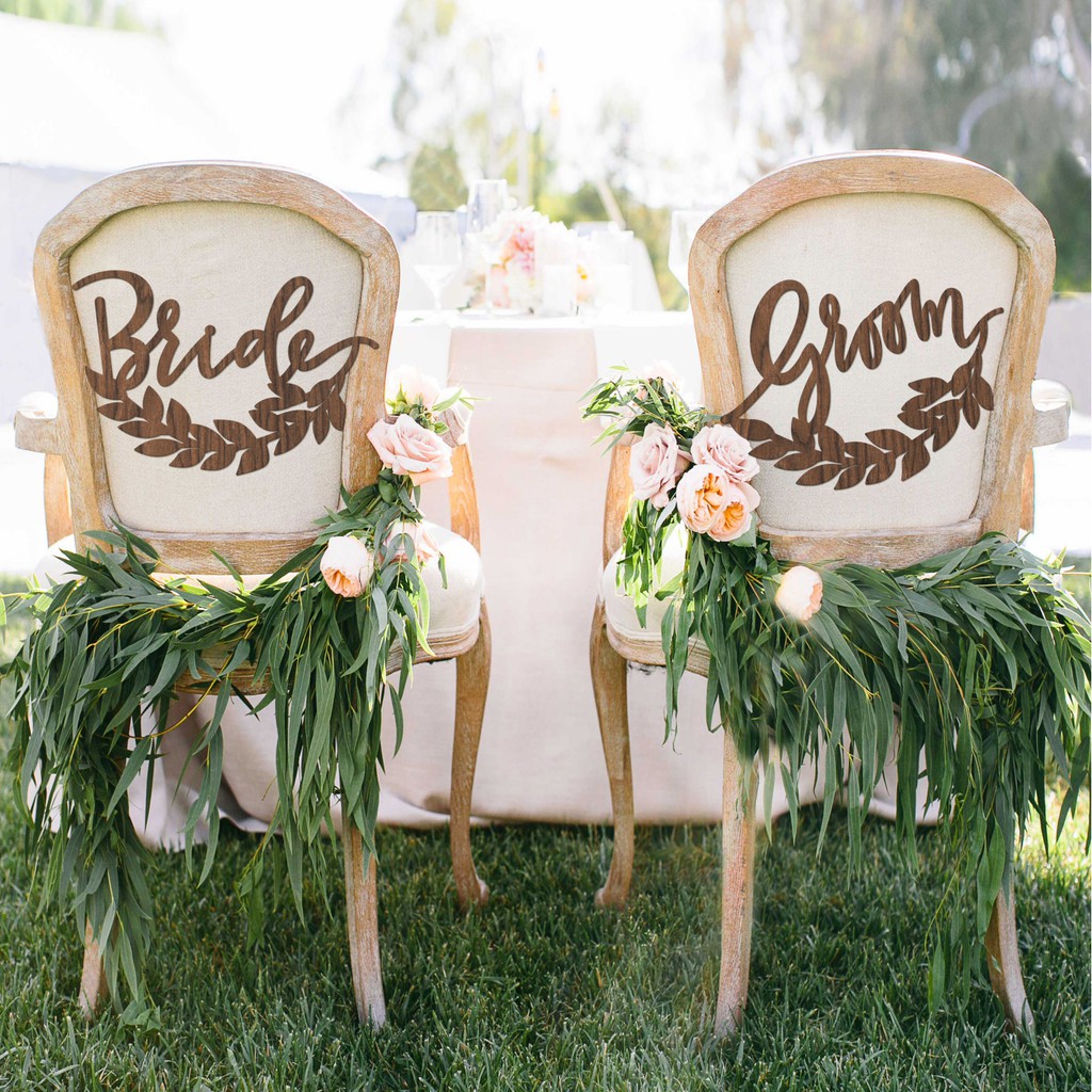 Customized wedding chair sign | Shopee Philippines