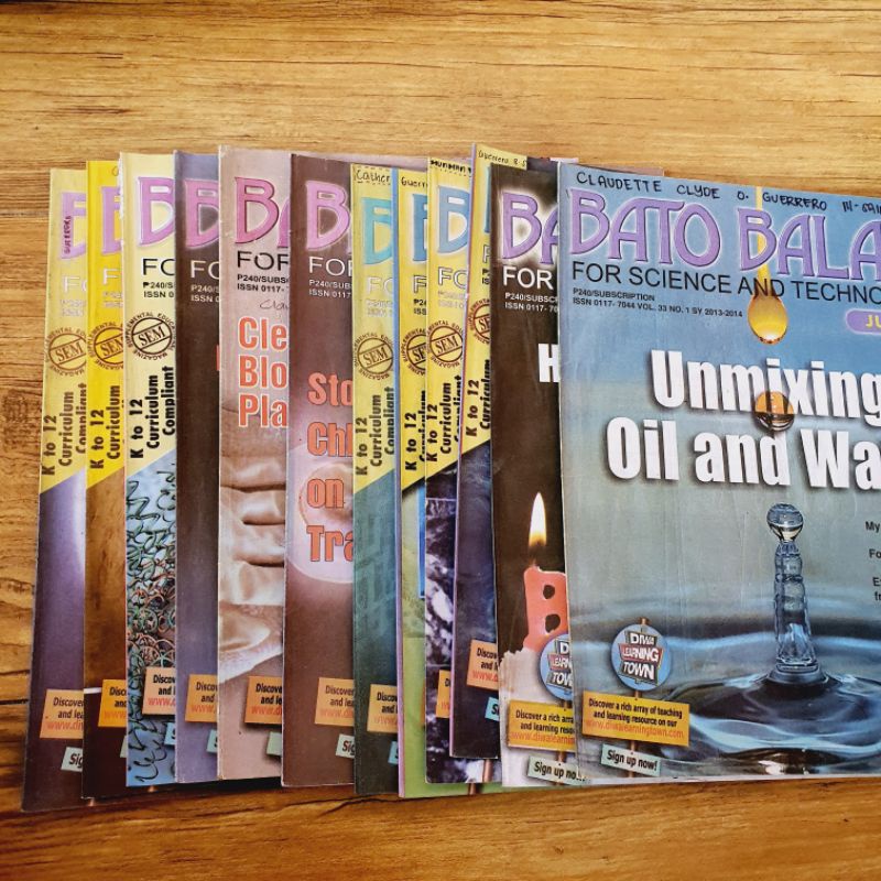 10 Pieces Bato Balani For Science and Technology Book Sets Shopee