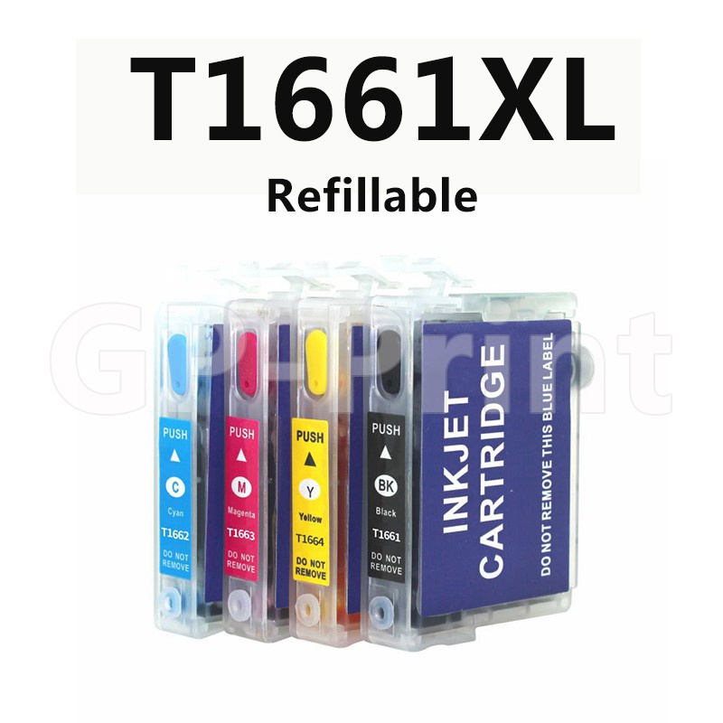 For Epson T1661 T1662 T1663 T1664 Refillable cartridge For Epson ...
